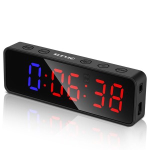 [SLEVIO] Portable Gym Workout Timer, Fitness Clock Built-in Magnetic